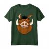 HapTiger The Lion King Pumbaa Large Face Maglietta - Officially Licensed Apparel with Hakuna Matata Design