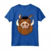 HapTiger The Lion King Pumbaa Large Face Maglietta - Officially Licensed Apparel with Hakuna Matata Design
