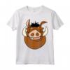 HapTiger The Lion King Pumbaa Large Face Maglietta - Officially Licensed Apparel with Hakuna Matata Design