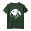HapTiger The Nightmare Before Christmas Holiday Silhouette Maglietta - Official Tim Burton's Tee for Men, Women, Boys, and Girls