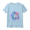 HapTiger Alice In Wonderland Neon Forest Silhouettes Maglietta con Collo a V - Officially Licensed Fantasy Apparel - Unique Design 19DNAW00025A-001