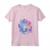 HapTiger Alice In Wonderland Neon Forest Silhouettes Maglietta con Collo a V - Officially Licensed Fantasy Apparel - Unique Design 19DNAW00025A-001