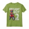 Motocross MX 2° Compleanno Bambini - Maglietta Tema Dirt Bike per 2 Anni - Ideale per Feste a Tema e Regali Compleanno