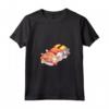 Donna Kawaii Dolce Gatti Sushi Otaku Giapponese Maglietta con Collo a V - Adorabili Gatti Dormienti - Ideale per Amanti degli Anime e della Cultura Giapponese