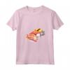Donna Kawaii Dolce Gatti Sushi Otaku Giapponese Maglietta con Collo a V - Adorabili Gatti Dormienti - Ideale per Amanti degli Anime e della Cultura Giapponese