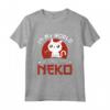 In My World We Call This Neko - Kawaii Neko Cat Anime Manga Maglietta - Ideale per Otaku e Amanti dei Gatti Neko