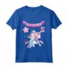 Piccola Principessa del Quinto Compleanno - Maglietta Sirena con Unicorno e Palloncino per Bambina 5 Anni - Ideale per Feste di Compleanno