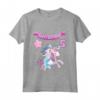 Piccola Principessa del Quinto Compleanno - Maglietta Sirena con Unicorno e Palloncino per Bambina 5 Anni - Ideale per Feste di Compleanno