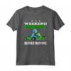 Go-kart da Corsa - Kart - Kart da Corsa Maglietta - Weekend Forecast Rubber Burning - Regalo per Appassionati di Gare di Go-Kart