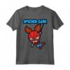 HapTiger Spider-Girl Swinging Cute Kawaii Maglietta - Officially Licensed Apparel for Fans