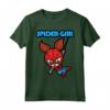 HapTiger Spider-Girl Swinging Cute Kawaii Maglietta - Officially Licensed Apparel for Fans