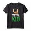 Metal Kid Heavy Metal Rock Music Maglietta - Ideale per Bambini e Ragazzi Amanti della Musica Metal e Rock