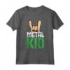 Metal Kid Heavy Metal Rock Music Maglietta - Ideale per Bambini e Ragazzi Amanti della Musica Metal e Rock