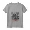 HapTiger The Upside Down Logo Maglietta con Collo a V - Officially Licensed Apparel for Fans