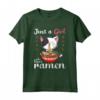 Kawaii Neko Just A Girl Who Loves Cats And Ramen Maglietta - Cute Anime Lover T-shirt for Women and Girls - Perfect for Otaku and Cosplay Fans
