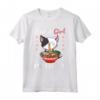 Kawaii Neko Just A Girl Who Loves Cats And Ramen Maglietta - Cute Anime Lover T-shirt for Women and Girls - Perfect for Otaku and Cosplay Fans