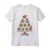 Skull Christmas Tree Funny Messican Flower Sugar Skull Maglietta - Ideale per il Dia de Los Muertos e il Natale - Regalo Unico per Amanti della Cultura Messicana