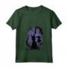 HapTiger Sleeping Beauty Maleficent Dragon Silhouette Maglietta con Collo a V - T-shirt Uomo Disney con Design Artistico