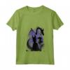 HapTiger Sleeping Beauty Maleficent Dragon Silhouette Maglietta con Collo a V - T-shirt Uomo Disney con Design Artistico