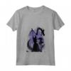 HapTiger Sleeping Beauty Maleficent Dragon Silhouette Maglietta con Collo a V - T-shirt Uomo Disney con Design Artistico