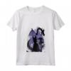 HapTiger Sleeping Beauty Maleficent Dragon Silhouette Maglietta con Collo a V - T-shirt Uomo Disney con Design Artistico