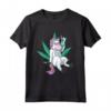 Stoned High Unicorn Marijuana Cannabis Stoner Maglietta - Ideale per Compleanno o Natale - Regalo Divertente per Amanti degli Unicorni e della Cannabis