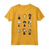 HapTiger Griglia di Caratteri Chibi - Maglietta Ufficiale con Licenza Ripple Junction - Ideale per Collezionisti di Merchandise Anime