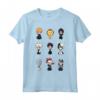 HapTiger Griglia di Caratteri Chibi - Maglietta Ufficiale con Licenza Ripple Junction - Ideale per Collezionisti di Merchandise Anime