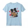 Cane Border Collie Con Peluche E Tanti Cuori - Maglietta Divertente per Amanti dei Cani - Ideale come Regalo per Proprietari di Border Collie