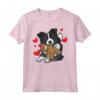 Cane Border Collie Con Peluche E Tanti Cuori - Maglietta Divertente per Amanti dei Cani - Ideale come Regalo per Proprietari di Border Collie