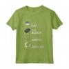 Eat Sleep Anime Ripeti - Maglietta Divertente per Amanti degli Anime - Ideale Regalo di Compleanno per Bambini Appassionati di Cultura Giapponese
