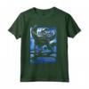 Jurassic World Raptor Moon Light Logo Maglietta - Officially Licensed HapTiger Apparel for Fans - Buy Now!