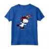 HapTiger Snoopy and Woodstock Skate Holiday - Maglietta a Maniche Lunghe - T Maglia a Manica - Licenza Ufficiale - OPNT-0019