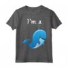 Maglietta con balene blu per bambini I'm a Whale Shirt - Design divertente per studenti cetacei e amanti dell'oceano