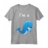 Maglietta con balene blu per bambini I'm a Whale Shirt - Design divertente per studenti cetacei e amanti dell'oceano