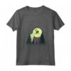 HapTiger The Extra-Terrestrial Rainbow Bike Trail Sketch Maglietta con Collo a V - Officially Licensed Apparel for E.T. Fans - Unique Design