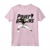 HapTiger White Ranger Action Pose Logo Maglietta - Officially Licensed Apparel for Fans