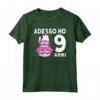 Compleanno 9 Gatto Bambini Regalo - Adesso ho 9 Anni Maglietta per Compleanni - Design Divertente