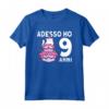 Compleanno 9 Gatto Bambini Regalo - Adesso ho 9 Anni Maglietta per Compleanni - Design Divertente