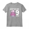 Compleanno 9 Gatto Bambini Regalo - Adesso ho 9 Anni Maglietta per Compleanni - Design Divertente