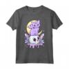 Kawaii - Gatto e Teschio Pastello, Motivo Goth Maglietta - Strega Pagana Occulta Gotica Wicca - Nu Goth Estetico
