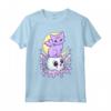 Kawaii - Gatto e Teschio Pastello, Motivo Goth Maglietta - Strega Pagana Occulta Gotica Wicca - Nu Goth Estetico