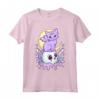 Kawaii - Gatto e Teschio Pastello, Motivo Goth Maglietta - Strega Pagana Occulta Gotica Wicca - Nu Goth Estetico