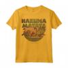 HapTiger The Lion King Hakuna Matata Sunset Silhouette Poster Maglietta - Officially Licensed Apparel for Disney Fans