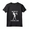 HapTiger Peter Pan Tinker Bell I'm So Fly I Never Land Maglietta con Collo a V - Licenza Ufficiale Disney - Ideale per Fan di Peter Pan