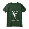 HapTiger Peter Pan Tinker Bell I'm So Fly I Never Land Maglietta con Collo a V - Licenza Ufficiale Disney - Ideale per Fan di Peter Pan