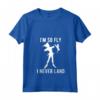 HapTiger Peter Pan Tinker Bell I'm So Fly I Never Land Maglietta con Collo a V - Licenza Ufficiale Disney - Ideale per Fan di Peter Pan