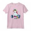 Unicorno Sollevamento Pesi Maglietta - Fitness Palestra Donna - Idea Regalo Divertente per Squadra di Unicorni Arcobaleno