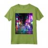 Cyberpunk City Sci Fi Night Tokyo Japan Urban Noir Maglietta - Regalo per Amanti di Fantascienza e Cultura Giapponese