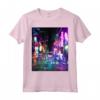 Cyberpunk City Sci Fi Night Tokyo Japan Urban Noir Maglietta - Regalo per Amanti di Fantascienza e Cultura Giapponese